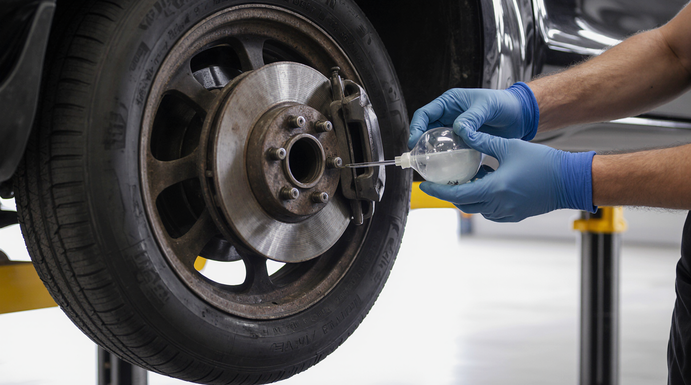 Troca de Fluido de Freio Dianteiro